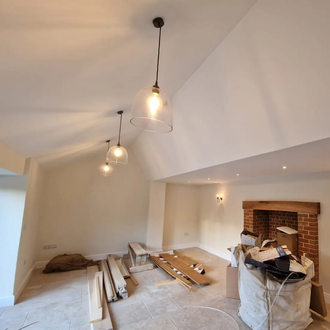 Indoor and outdoor lighting installation in King's Lynn